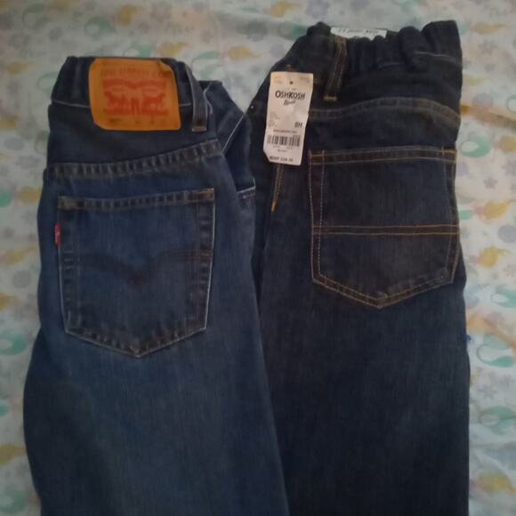 Boys Levi's and Oshkosh 28x23 Jeans adjustable waist husky bootcut - Picture 1 of 3